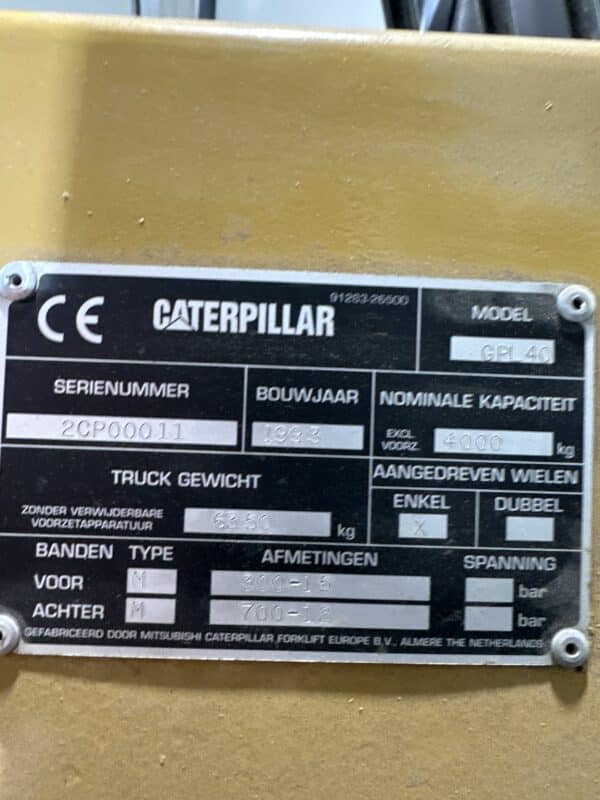 CATERPILLAR GPL40 - Vorkheftruck Gas - Afbeelding 4